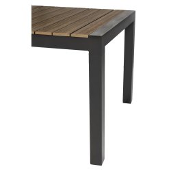 Nanna familiebord gr�/brun UV-beskyttet nonwood med 6 stk. Nanna stole