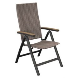 Lotte 5-positionsstol. Underhllsfri UV-skyddad polyrotting natur.