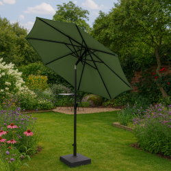 Parasol med krank og tilt str.  3 M.  - Model: Felix - Vlg farven p stoffet