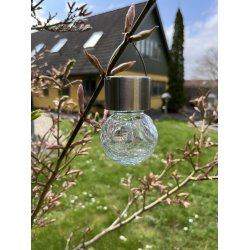 St  3 solcelledrevende LED havelamper - Ml: 6x9 cm