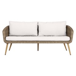 Johannes Soffa Natur. 100 % sktselfri. inklusive all weather dynor och kuddar