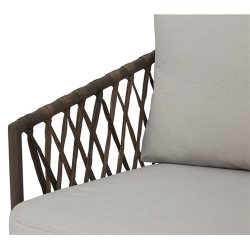 "Deep seat" Sofagruppe i UV-beskyttet polyrattan med all-weather hynder/puder og bord -Model: Havana