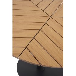 Rundt havebord i nonwood med metalfod - Model: Hector - 113cm