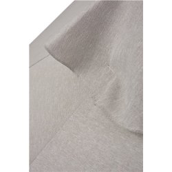 Beige parasol med teakfarvet stang og trksnor - Model: Frank - 3.5M