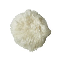 Sittdyna i kta lammskinn rund storlek Diamter 37 cm. - vlj frg