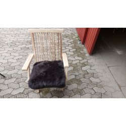 Stolsits i kta lammskinn - str. 40x40 cm - vlj frg