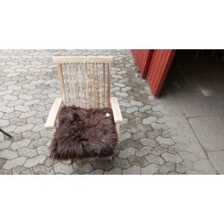 Stolsits i kta lammskinn - str. 40x40 cm - vlj frg
