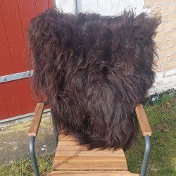 Lammskinn Island - l�ngh�rig - V�lj mellan Naturbrun eller Naturvit