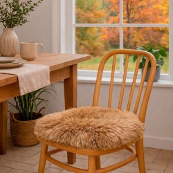  Stoles�de i �gte lammeskind - str. 40x40 cm. - v�lg farve