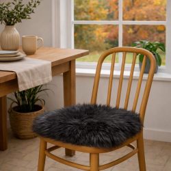  Stoles�de i �gte lammeskind - str. 40x40 cm. - v�lg farve