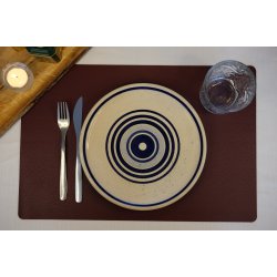 Firkantet dkkeserviet i PU lder, Soft - Foldbar - 30x45 cm - Vlg farve