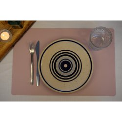 Firkantet dkkeserviet i PU lder, Soft - Foldbar - 30x45 cm - Vlg farve