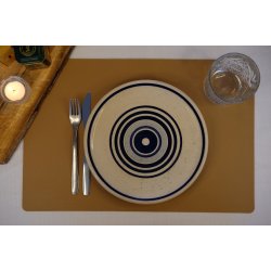 Firkantet dkkeserviet i PU lder, Soft - Foldbar - 30x45 cm - Vlg farve