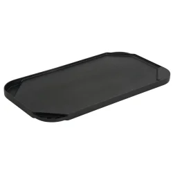Grillbakke Helst�bt med Nonstick � Vendbar Grillplade i Aluminium