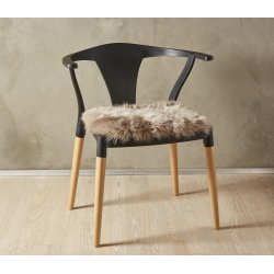 Stolsits i kta lammskinn - str. 40x40 cm - vlj frg