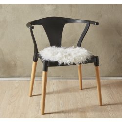 Sdehynde i poly/acryl imiteret lammeskind, 37 cm - Vlg farve