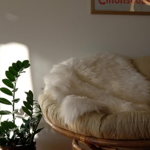 Lammeskind Akryl Sdehynde - 60 x 90 cm - vlg farve