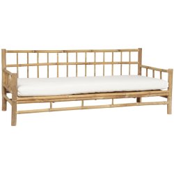 Stort loungeset i bambu - bord, 2 stolar och en soffa - Modell: Natalia