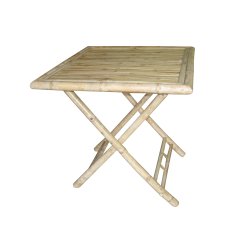 Bambus cafebord 70x70 cm. Bordet er inkl. foldeben system