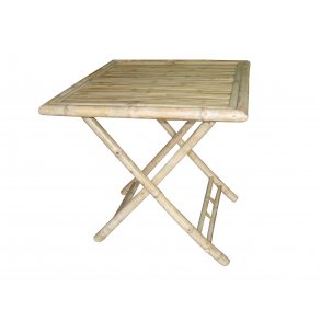 Bambus cafebord 70x70 cm. Bordet er inkl. foldeben system