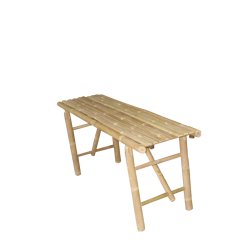 Bambus vaskeb�nk 120x33 cm H: 48 cm