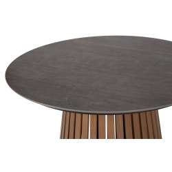 Max moderne rundt vedligeholdelsesfrit havebord - 115 cm.