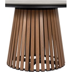 Max moderne rundt vedligeholdelsesfrit havebord - 115 cm.