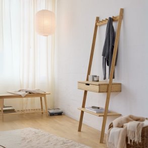 Noble entrembel i bambus med skuffe