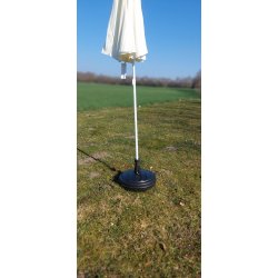 plast parasolfod 15L beholder til vand og sand