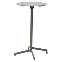Sammenklappeligt barbord �60 cm i cappuccino � Stilrent st�bord til inde- og udebrug