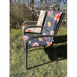 Bl &amp; gr blomster design - Universalhynde til stabelstole