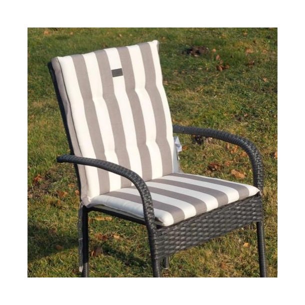Universalhynde sde/ryg til Stabelstole (Flere Farver) Cappuccino/Hvid Strib