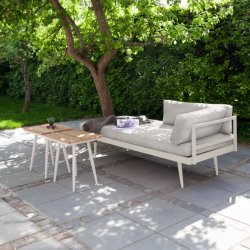 Solseng med gr� hynde og aluminiumsstel! Model: Rio. Valg mellem Sand/beige el. gr�