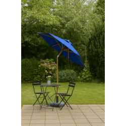 Parasoll - : 1,8 m. Vlj frg - Vattentt + Dug har UV30+ solskydd. Modell: Venedig