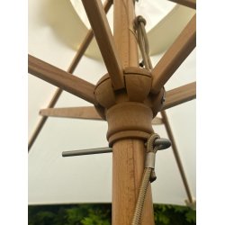 Parasoll - : 1,8 m. Vlj frg - Vattentt + Dug har UV30+ solskydd. Modell: Venedig