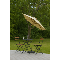 Parasoll - : 1,8 m. Vlj frg - Vattentt + Dug har UV30+ solskydd. Modell: Venedig