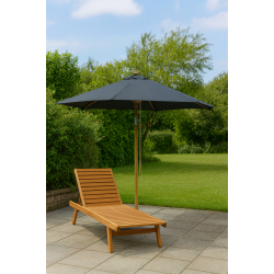 Olefin parasol -  2,5 meter - vlg farve - Vandtt + Dug har UV50+ solbeskyttelse. Model: Cannes