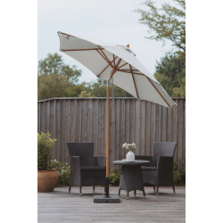 Lux parasoll storlek  3 m. Med OLEFIN duk - Vattentt + Dug har UV50+ solskydd. Modell: Cannes