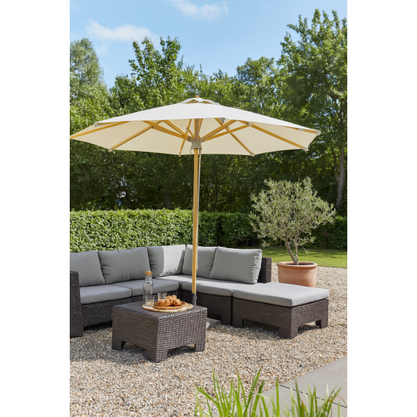 Lux parasoll storlek � 3 m. Med OLEFIN duk - Vattent�t + Dug har UV50+ solskydd. Modell: Cannes