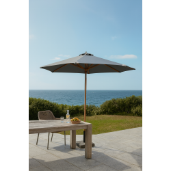 Lux parasoll storlek  3 m. Med OLEFIN duk - Vattentt + Dug har UV50+ solskydd. Modell: Cannes