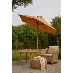 Olefin parasoll -  3 meter runt. Vlj en frg! - Vattentt + Dug har UV50+ solskydd. Modell: Cannes