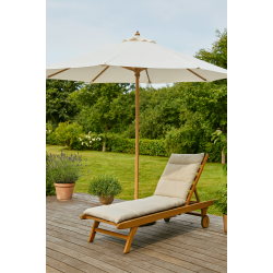 Parasol m/ Tilt - : 3 m. Vlg farve - Vandtt + Dug har UV30+ solbeskyttelse. Model: Milano
