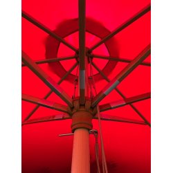 100 % vandtt Parasol m/2-delt stok. : 3M.  Vlg farve + Dug har UV30+ solbeskyttelse. Model: Nice