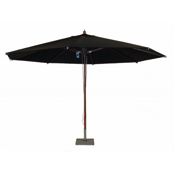 OLEFIN parasol Ø 2,5 MED dug - + Dug har UV50+ solbeskyttelse. Model: Geneve - Træstok med olefin dug -
