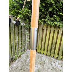 Vandtt Venedig parasol - : 1,8 med bambus stok - Dug har UV30+ solbeskyttelse