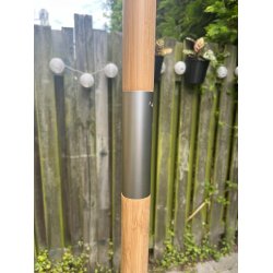 Vandtt Venedig parasol - : 1,8 med bambus stok - Dug har UV30+ solbeskyttelse