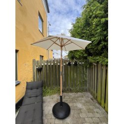 Vandtt Venedig parasol - : 1,8 med bambus stok - Dug har UV30+ solbeskyttelse