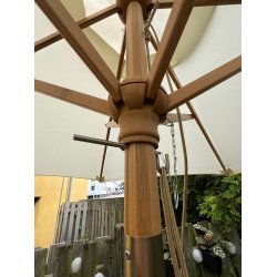 Vandtt Venedig parasol - : 1,8 med bambus stok - Dug har UV30+ solbeskyttelse