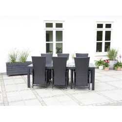 Vedligeholdelsesfrit haves�t 10 stole, bord med udtr�k