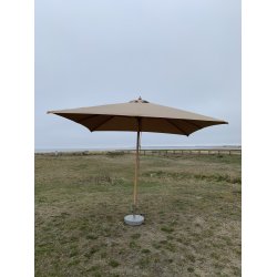 Luxparasoll fyrkantigt Str. 3x3M. Vlj frg - Vattentt + Dug har UV30+ solskydd. Modell: Milano